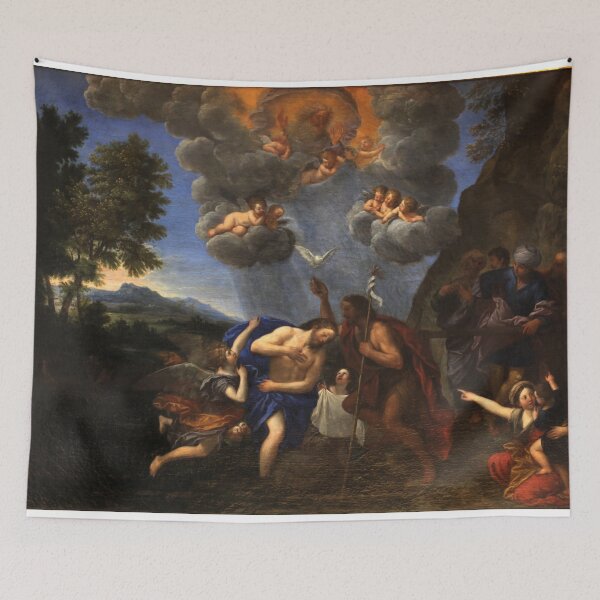 Item preview, Francesco Albani - Baptism of Christ - Circa 1630 - Painting designed and sold by CrankyOldDude.