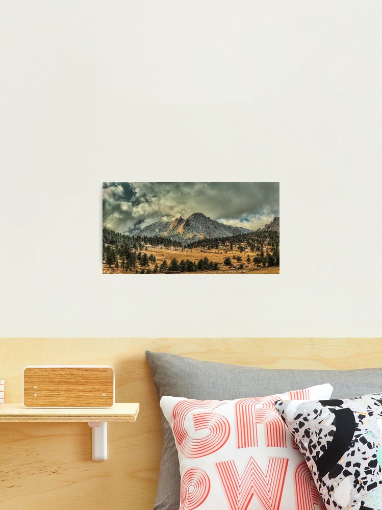 Thumbnail 1 of 3, Photographic Print, Bear Peak And October Clouds designed and sold by Gregory J Summers.