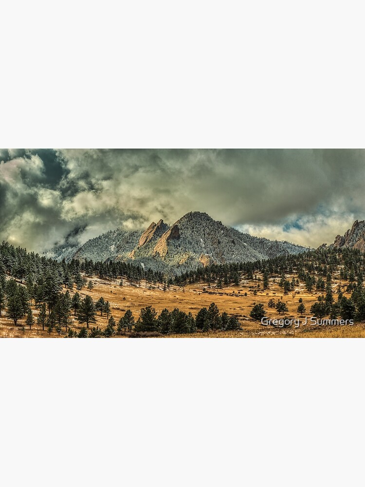 Thumbnail 3 of 3, Photographic Print, Bear Peak And October Clouds designed and sold by Gregory J Summers.