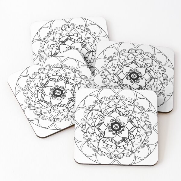 Item preview, Black and white mandala designed and sold by juliascafidi.