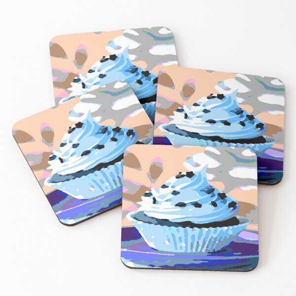 Item preview, Chocolate Cupcake with Blue Buttercream designed and sold by taiche.