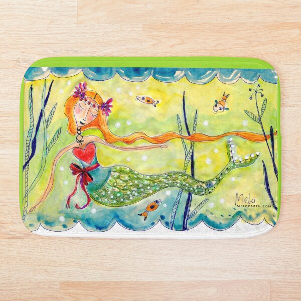 Love Mermaid Bath Mat