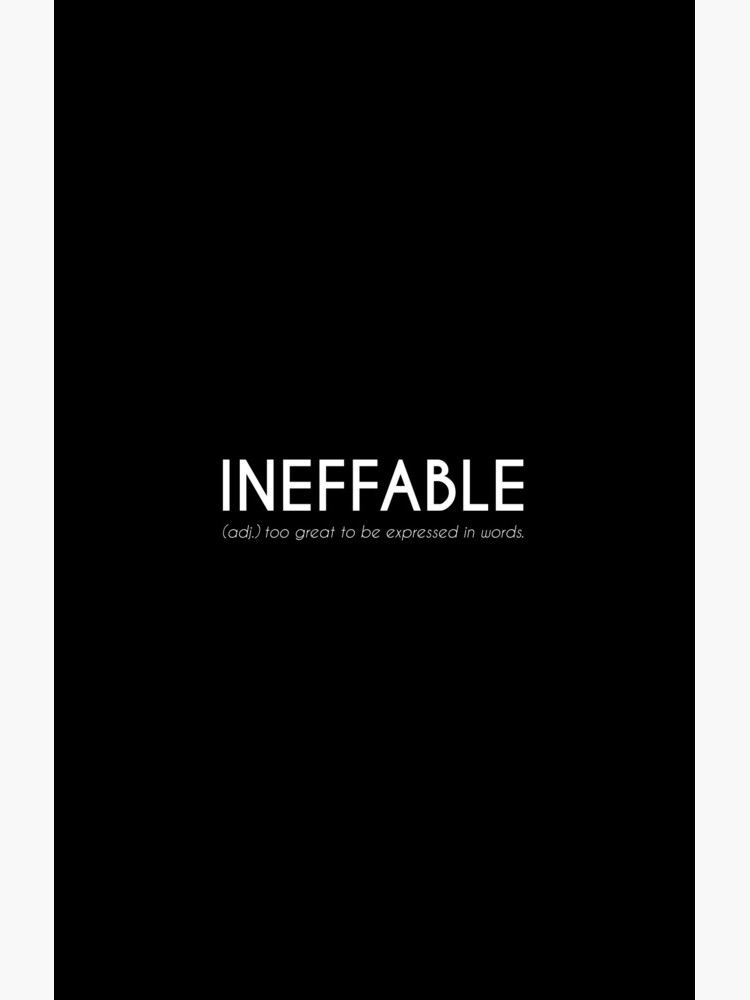 Ineffable Beautiful Word Definition White Samsung Galaxy Phone