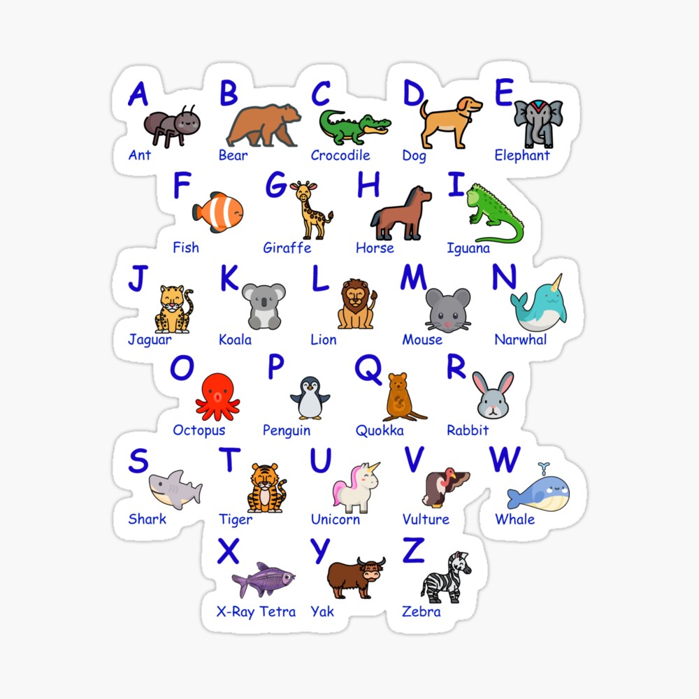 Learn alphabet with animals, Abc Learn alphabet with animals, Abc