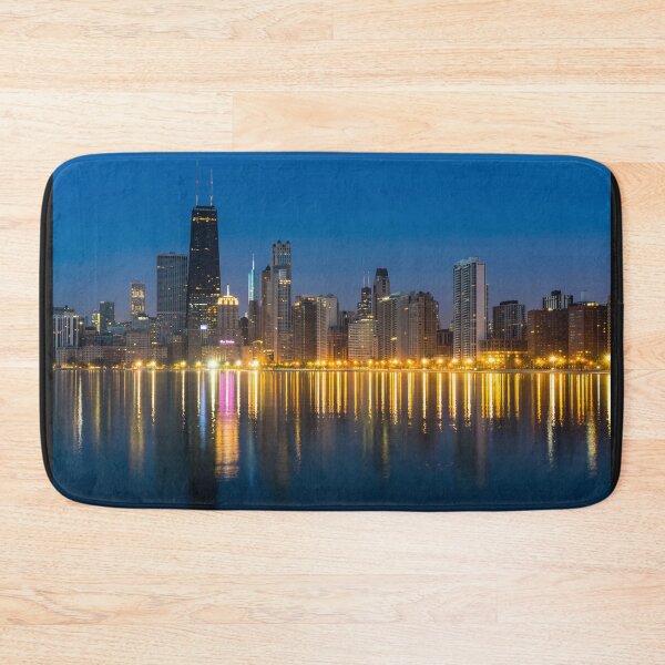 Item preview, Chicago Dawn Cityscape Grayscale designed and sold by mljdwhite.
