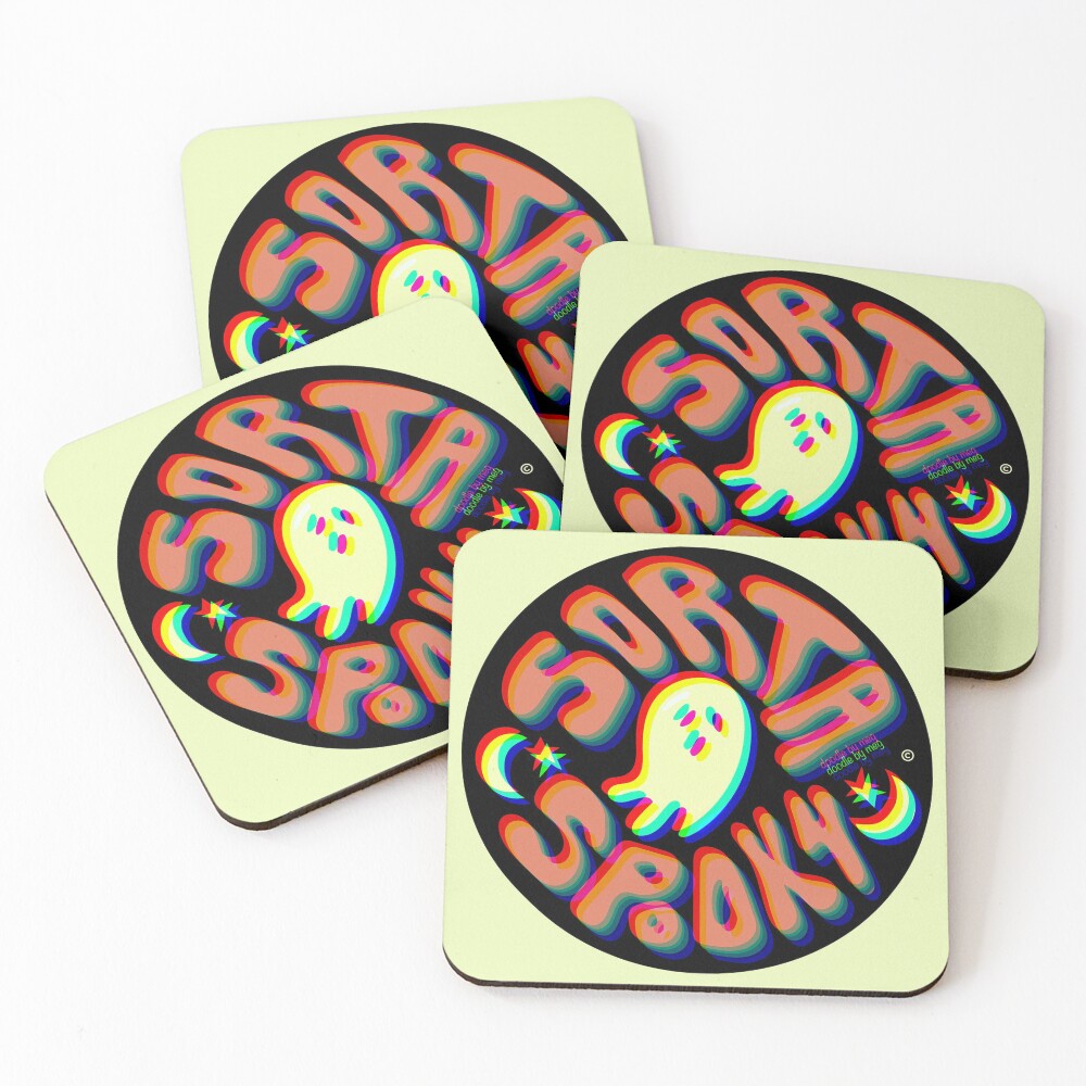 Sorta Spooky © 3D Coasters (Set of 4)