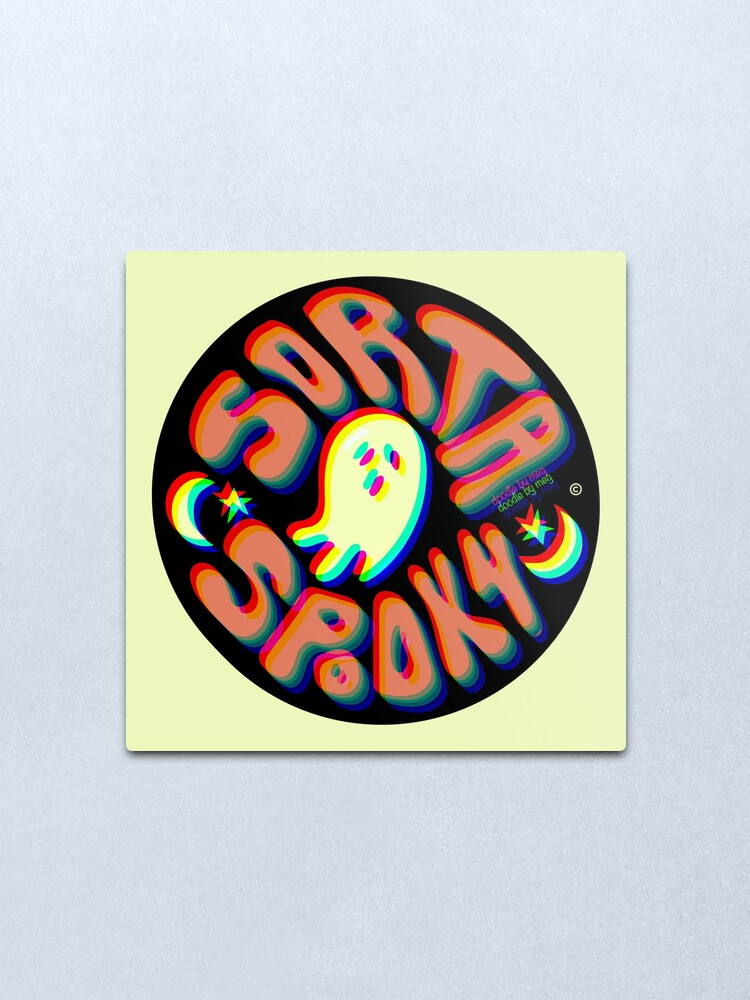 Alternate view of Sorta Spooky © 3D Metal Print