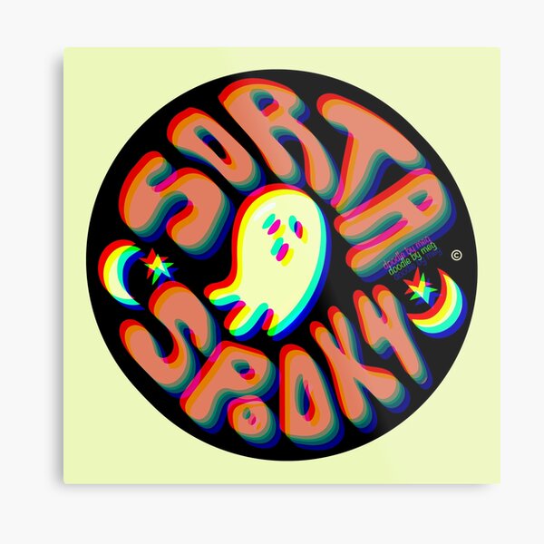 Sorta Spooky © 3D Metal Print
