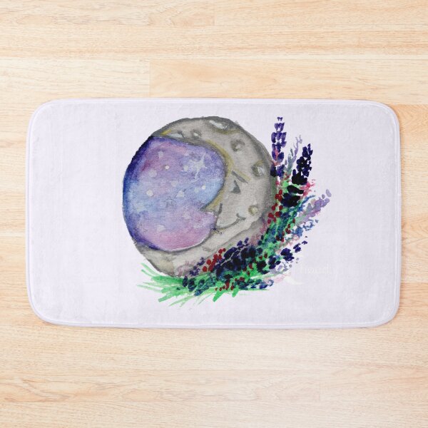 Item preview, Moon with Lavender - Watercolor Witchcraft designed and sold by baudrillier.