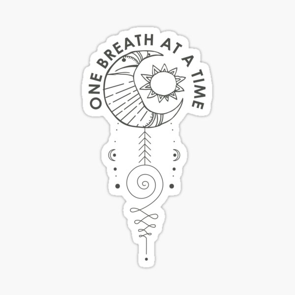 One Breath at a time Sticker