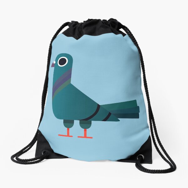 Pigeon Drawstring Bag