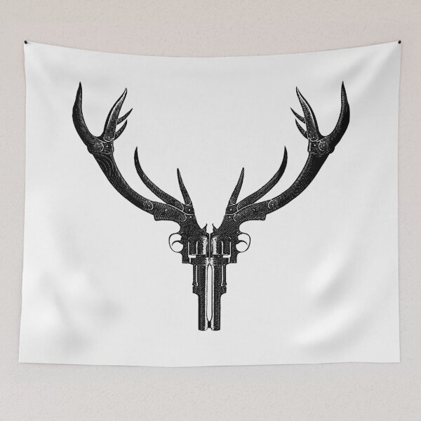 Item preview, Stag Revolver bone gun skull designed and sold by Junkyardmax.