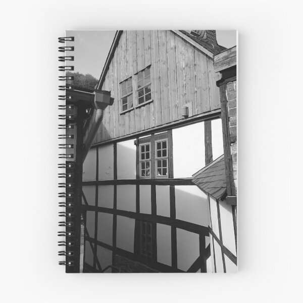 Item preview, Half-timbered house in Stolberg / Harz in black and white designed and sold by Gourmetkater.