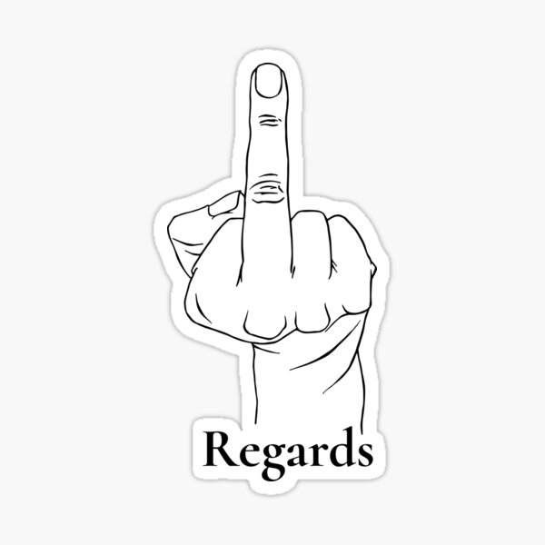 Regards Sticker