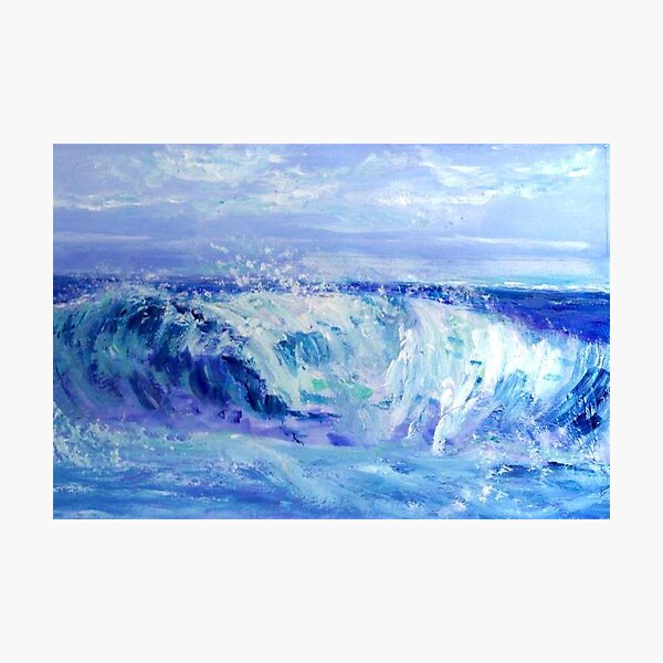 Blue Wave Photographic Print