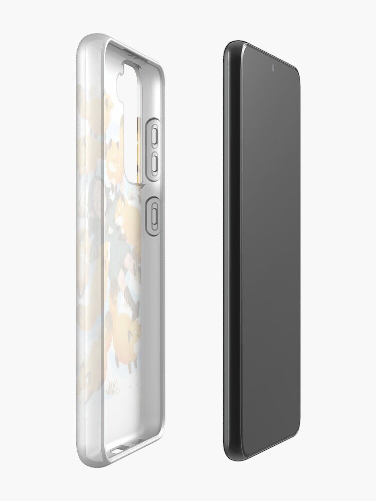 Alternate view of Snuggles with foxes Samsung Galaxy Phone Case