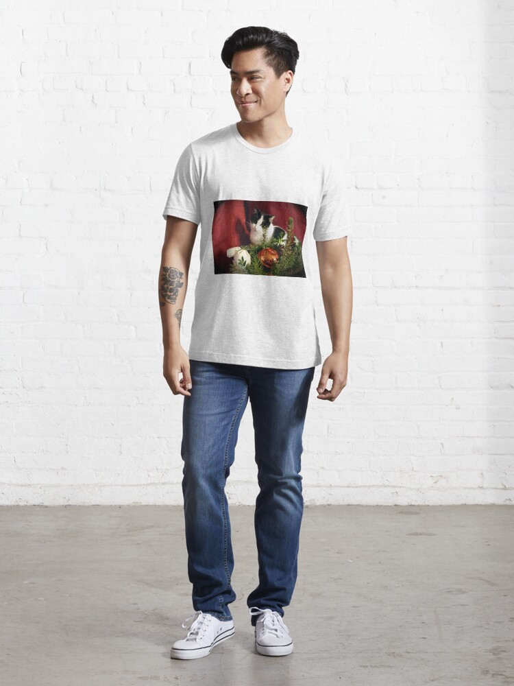 Alternative Ansicht von Katze Lilli mag Weihnachten Essential T-Shirt