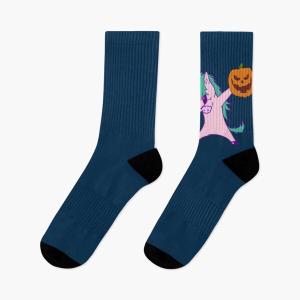 Item preview, Dabbing unicorn with halloween pumpkin designed and sold by RAWWR.