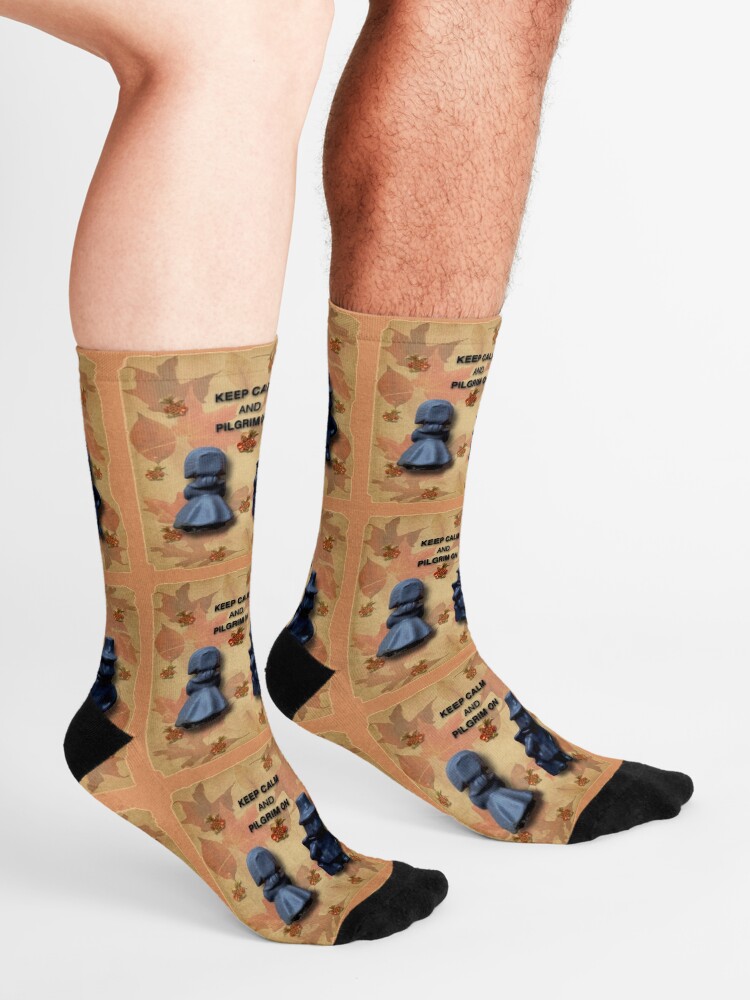 Alternate view of Keep Calm And Pilgrim On Socks