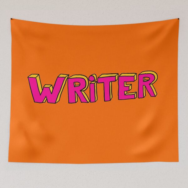 Item preview, Badly drawn WRITER - pink and yellow designed and sold by MOREDANKMEMES.