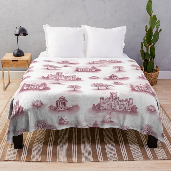Item preview, Burgundy Downton Abbey Inspired Toile designed and sold by Sharilea.