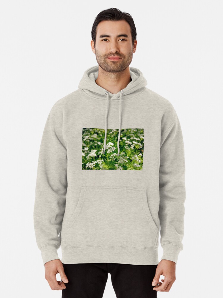 Alternative Ansicht von Zarte Waldmeister-Blüte Hoodie