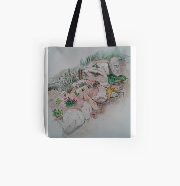 Taking a rake All Over Print Tote Bag