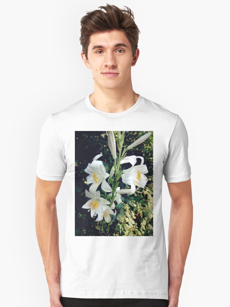 Alternative Ansicht von Weiße Lilie Slim Fit T-Shirt