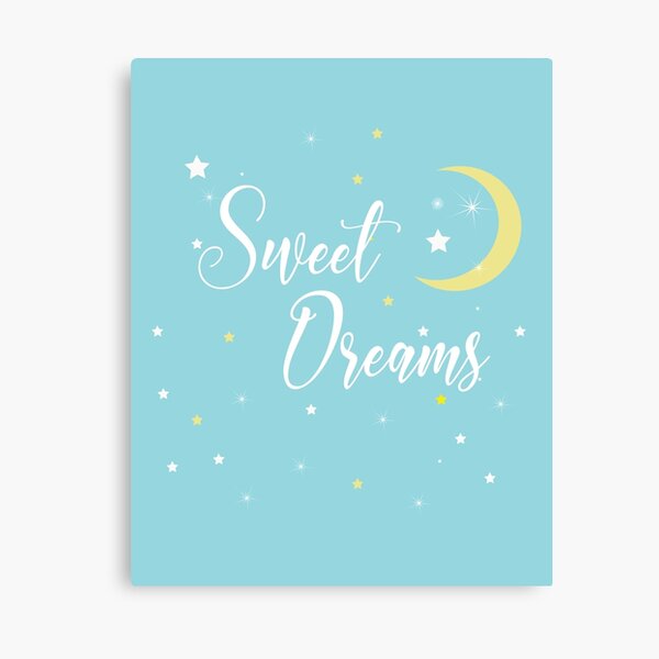 Illustration - "Sweet Dreams", Digital Artwork for home decor Canvas Print
