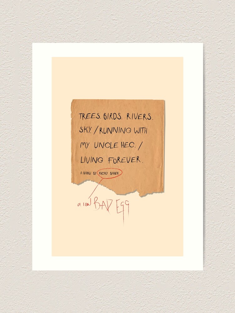 "A Haiku by Ricky Baker" Art Print for Sale by 6Wordsworth Redbubble