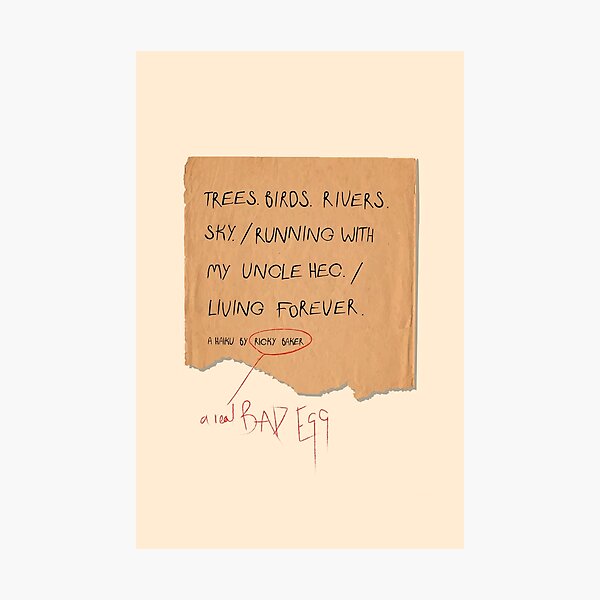 Item preview, A Haiku by Ricky Baker designed and sold by 6Wordsworth.