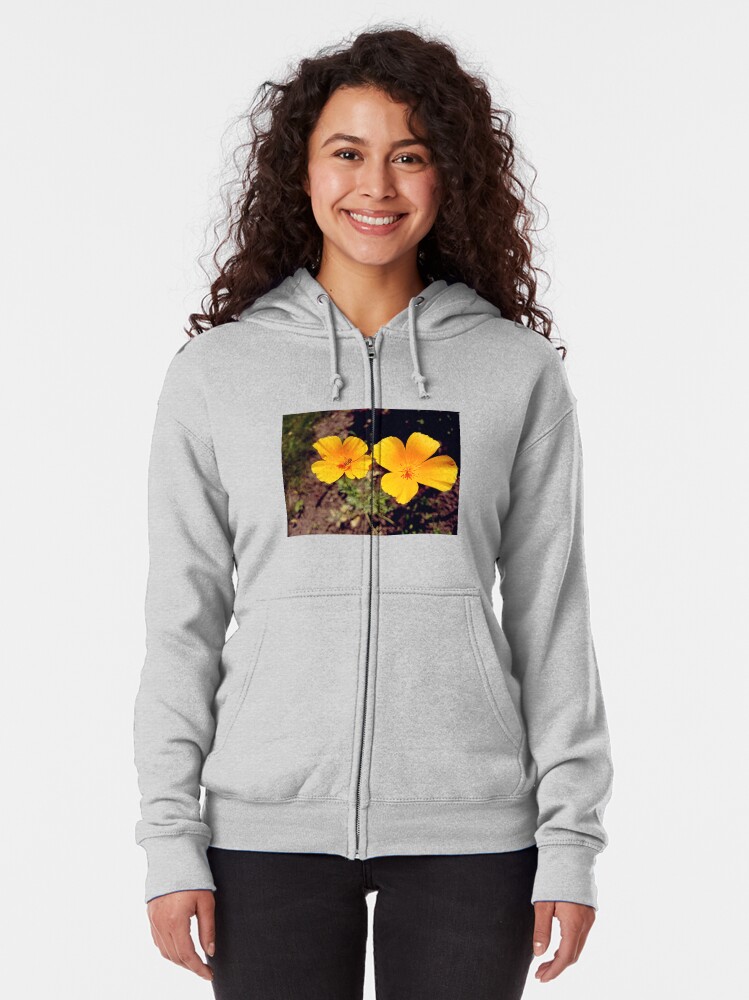 Alternative Ansicht von Kalifornischer Mohn Kapuzenjacke