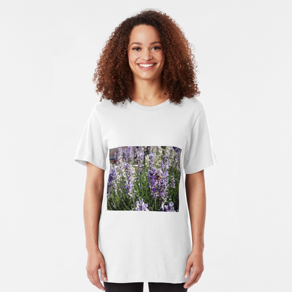 Lavendel Slim Fit T-Shirt