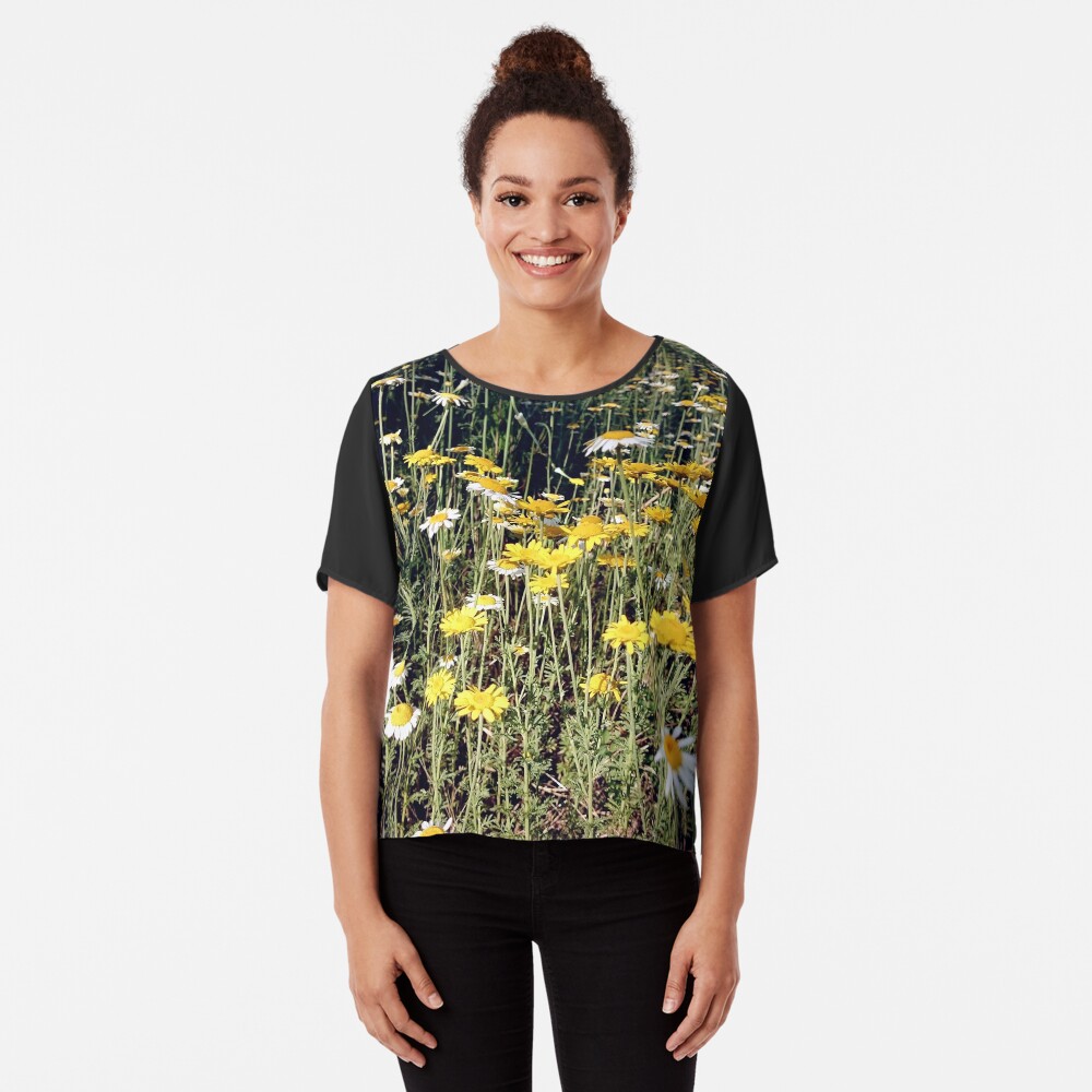 Färber-Kamille Chiffon Top