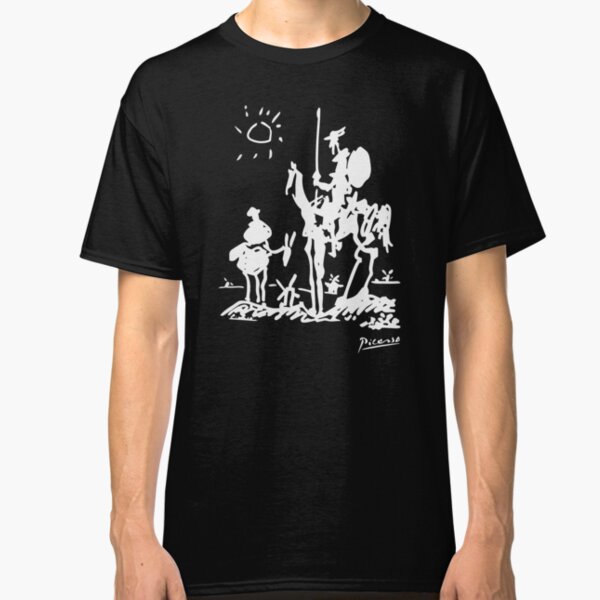 Pablo Picasso Don Quixote 1955 Artwork Shirt, Reproduction Classic T-Shirt