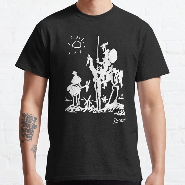 Pablo Picasso Don Quixote 1955 Artwork Shirt, Reproduction Classic T-Shirt