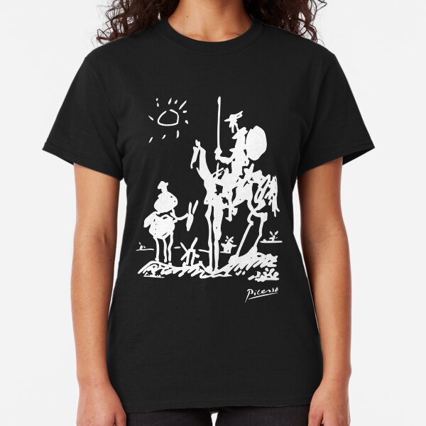 Pablo Picasso Don Quixote 1955 Artwork Shirt, Reproduction Classic T-Shirt
