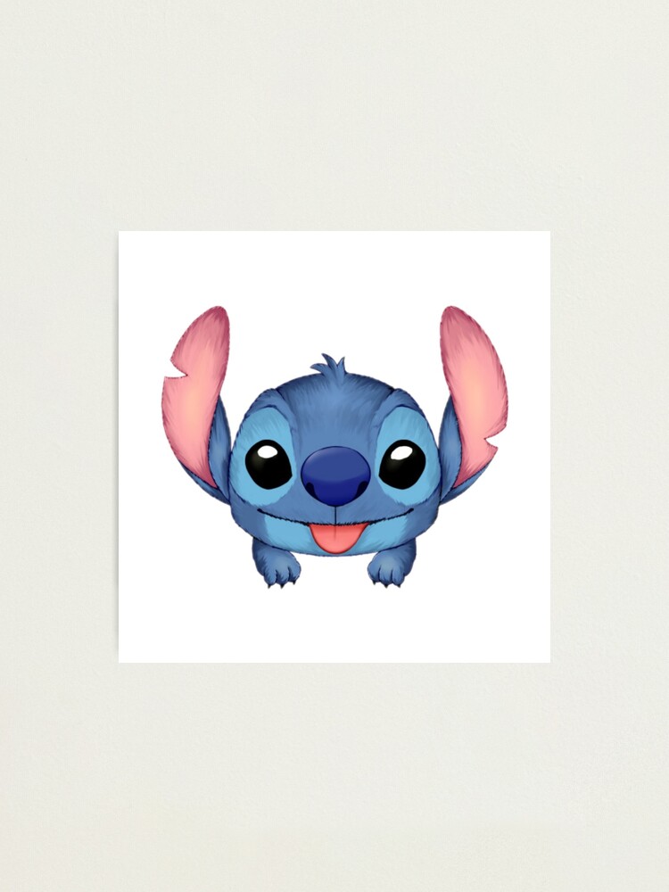 Stitch Face Photographic Print By Motherdaughter Redbubble 