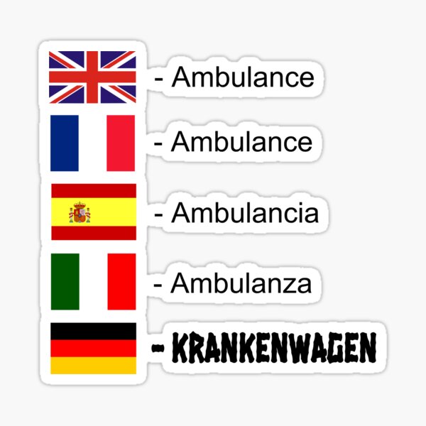 Rettungswagen Krankenwagen Feuerwehr' Sticker
