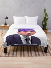 Prison Mike The Office Throw Blanket