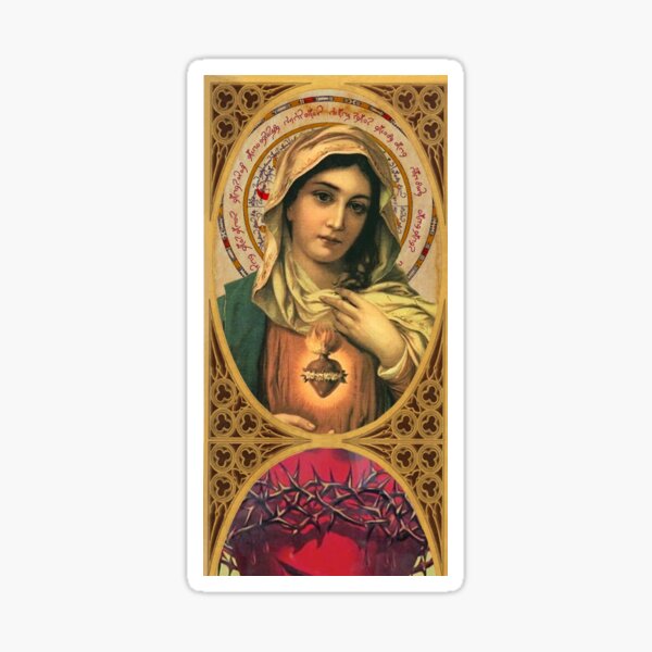 Virgin Mary iPhone case Sticker