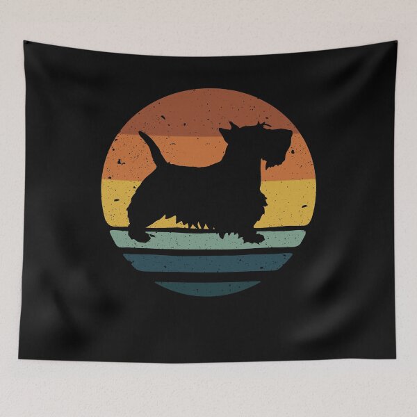 Artikelvorschau, Scottish Terrier Retro Vintage entworfen und verkauft von rafaeltto.