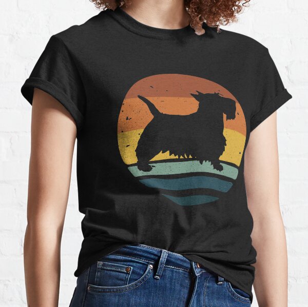 Scottish Terrier Retro Vintage Classic T-Shirt