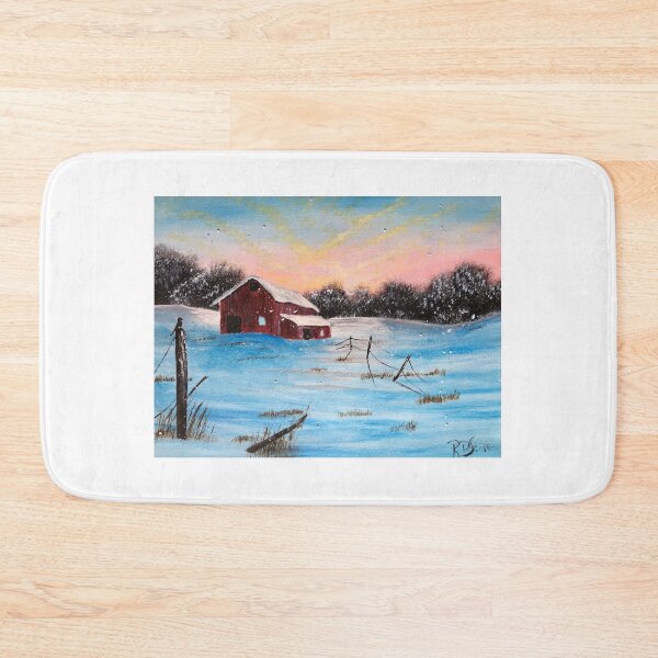 Item preview, Winter sunset on the farm designed and sold by Ryand3574.