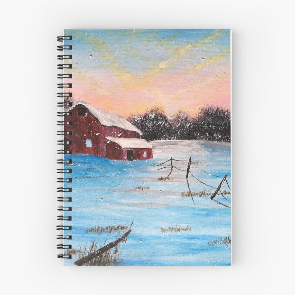 Item preview, Winter sunset on the farm designed and sold by Ryand3574.