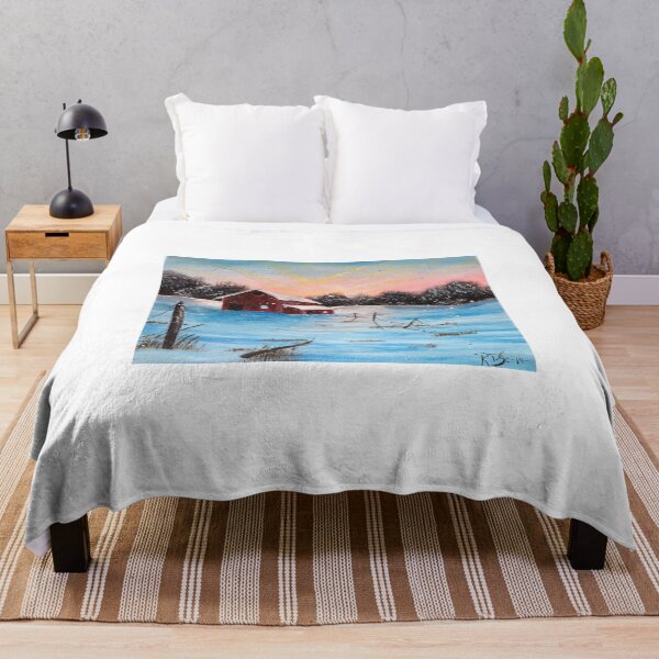 Item preview, Winter sunset on the farm designed and sold by Ryand3574.