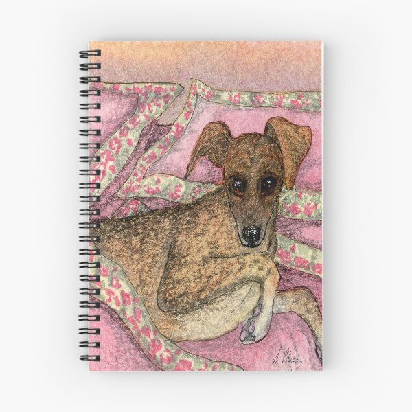 Artikelvorschau, Dein Bett??? Bist du sicher??? Windhundhund im Bett. entworfen und verkauft von SusanAlisonArt.