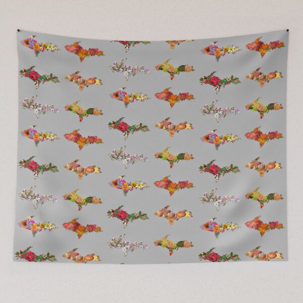 Item preview, Upper Peninsula Outline Seasonal Pattern designed and sold by Jarrod Vandenberg.