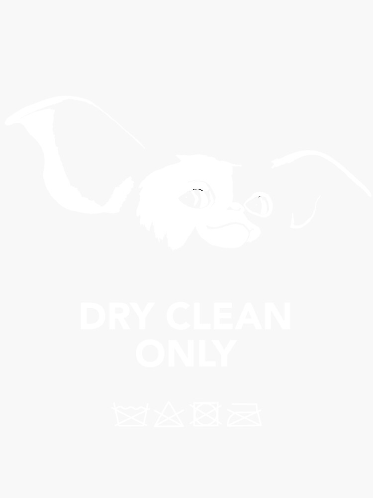 "Dry Clean Only" Sticker for Sale by slappo Redbubble