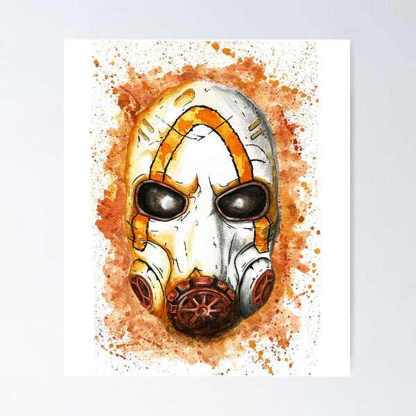 Item preview, Psycho Mask Watercolor designed and sold by RuaBestiary.